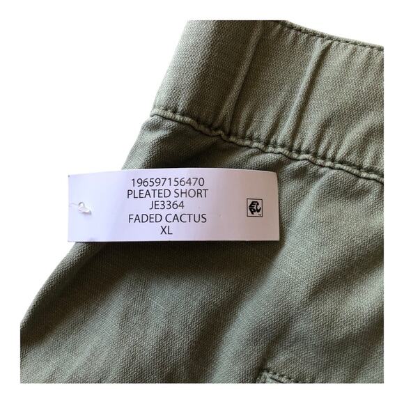 Joie NWT Women Flattering Pleated High Rise Subtle A-line Shorts XL Faded Cactus - Picture 5 of 15